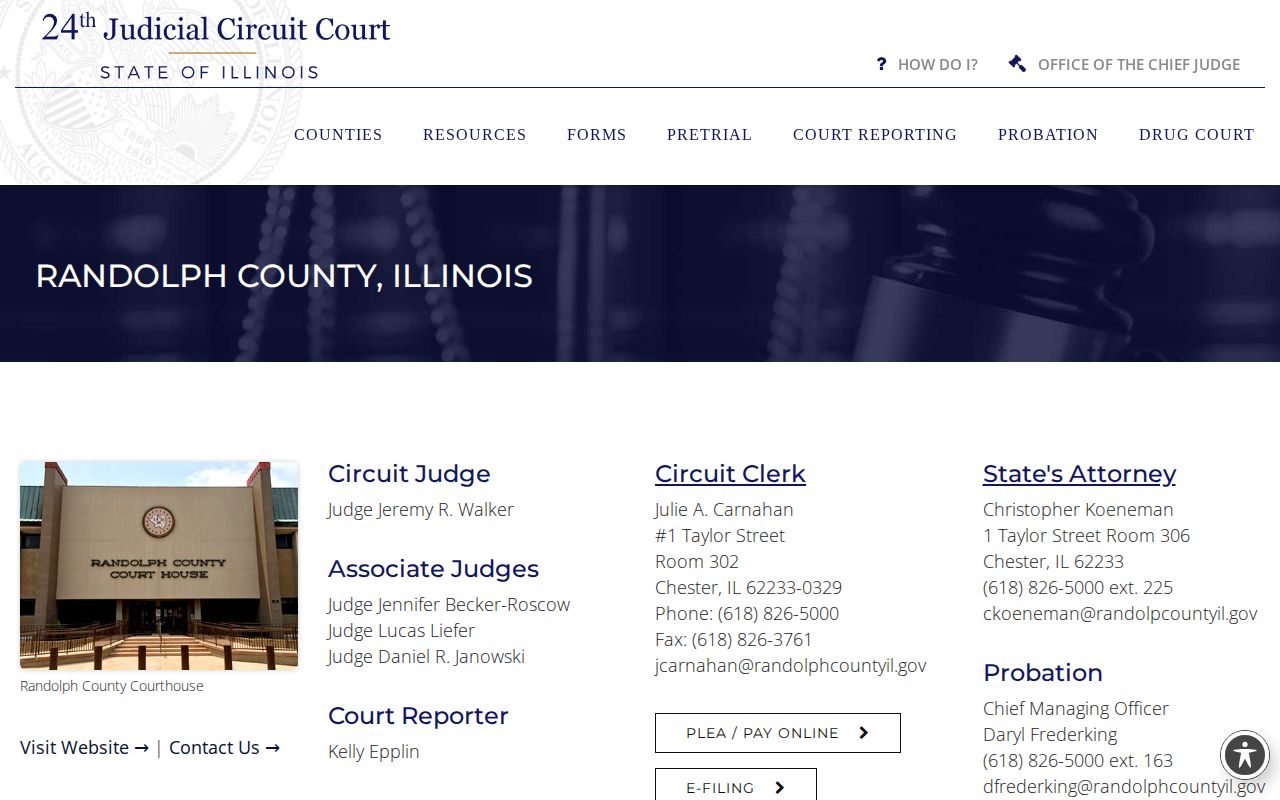 Randolph County criminal court cases in the 24th Judicial Circuit