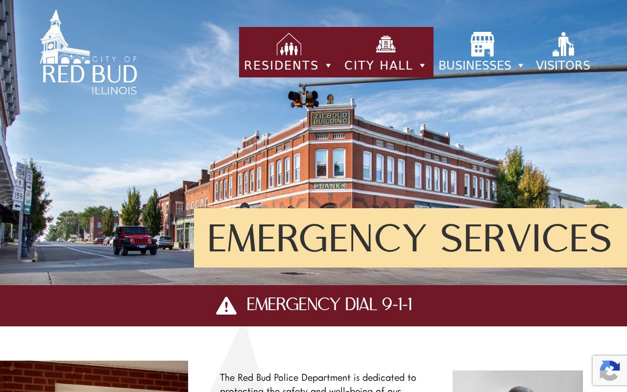 Official neighboring city police services page showing separate municipal custody