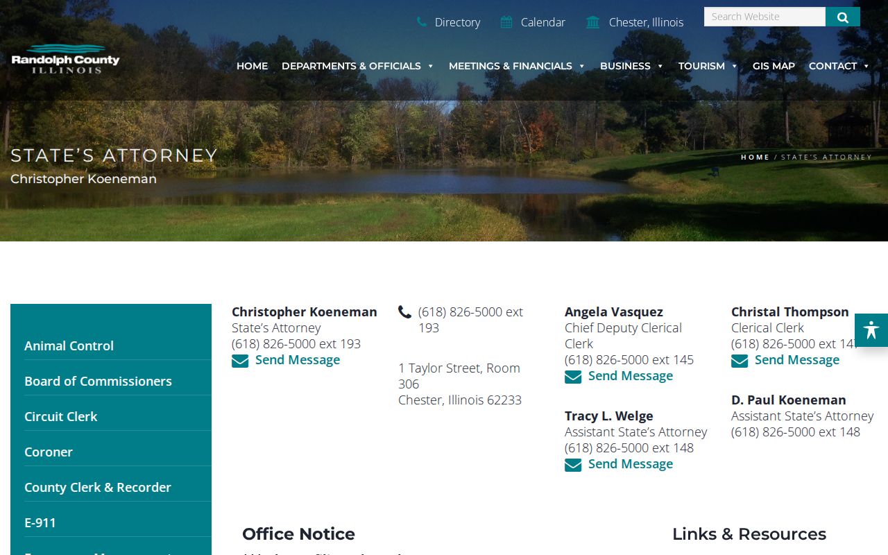 Official Randolph County State's Attorney page